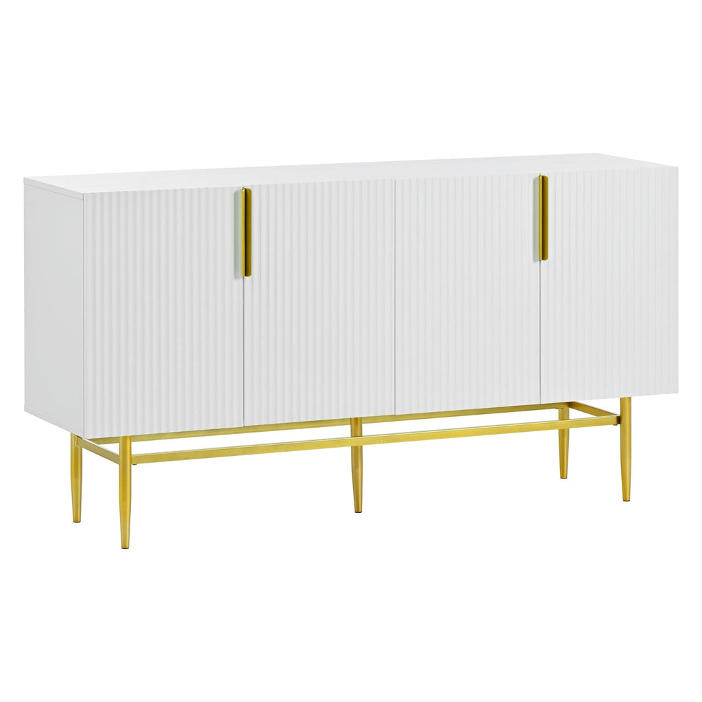 Griffin 4 Door Sideboard Gold Metal Handle Buffet Cabinet – Pier 1