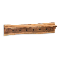 Hairpin Natural Live Edge 48" Bench with Coat Hook Shelf Set - Pier 1