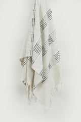 Hand loomed Stripe 95% Cotton/5 % Acrylic Throw - Pier 1