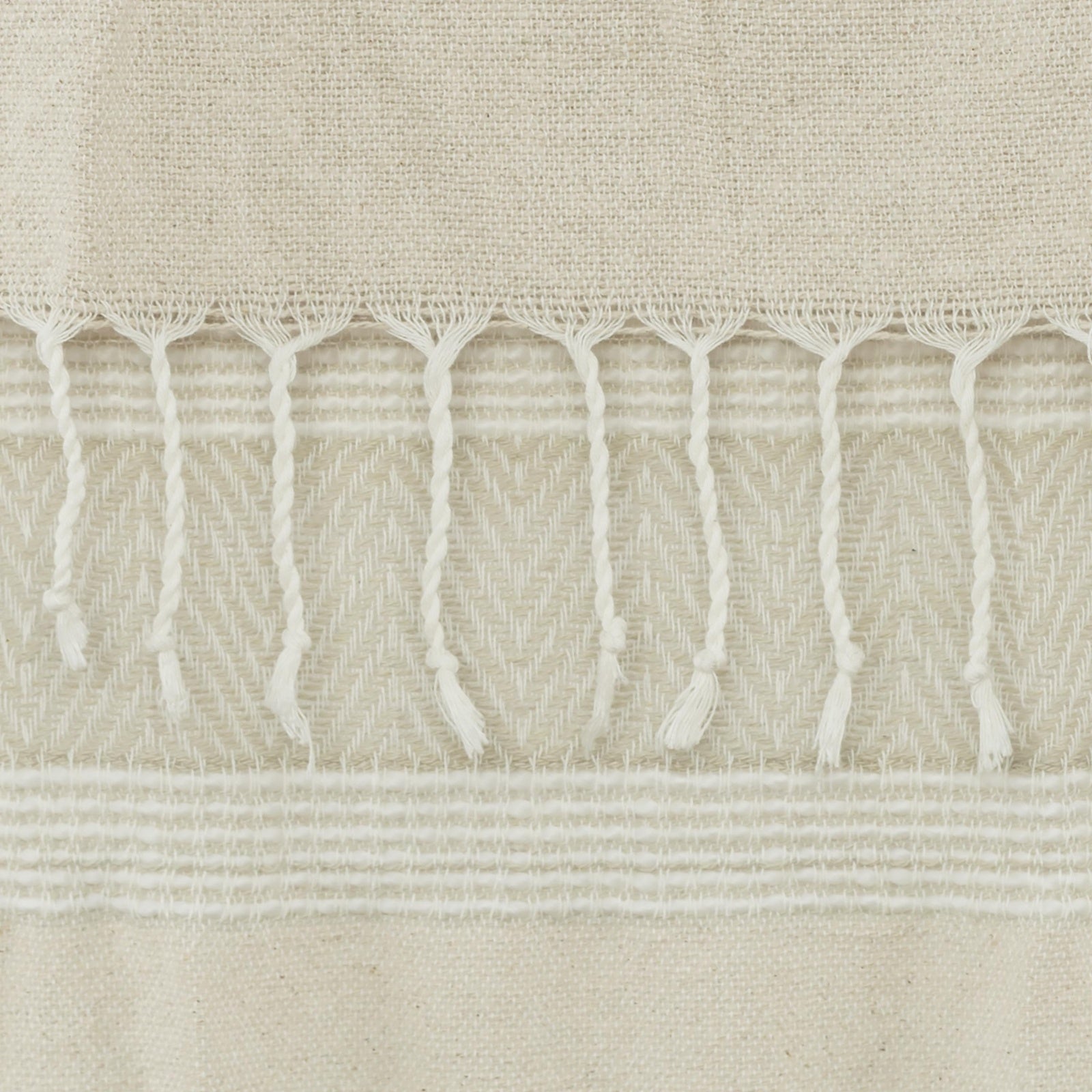 Hand loomed Stripe And Chevron 90% Cotton/10% Acrylic Throw - Pier 1
