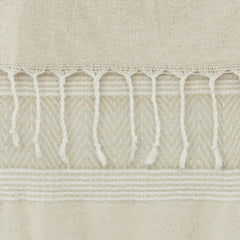 Hand loomed Stripe And Chevron 90% Cotton/10% Acrylic Throw - Pier 1