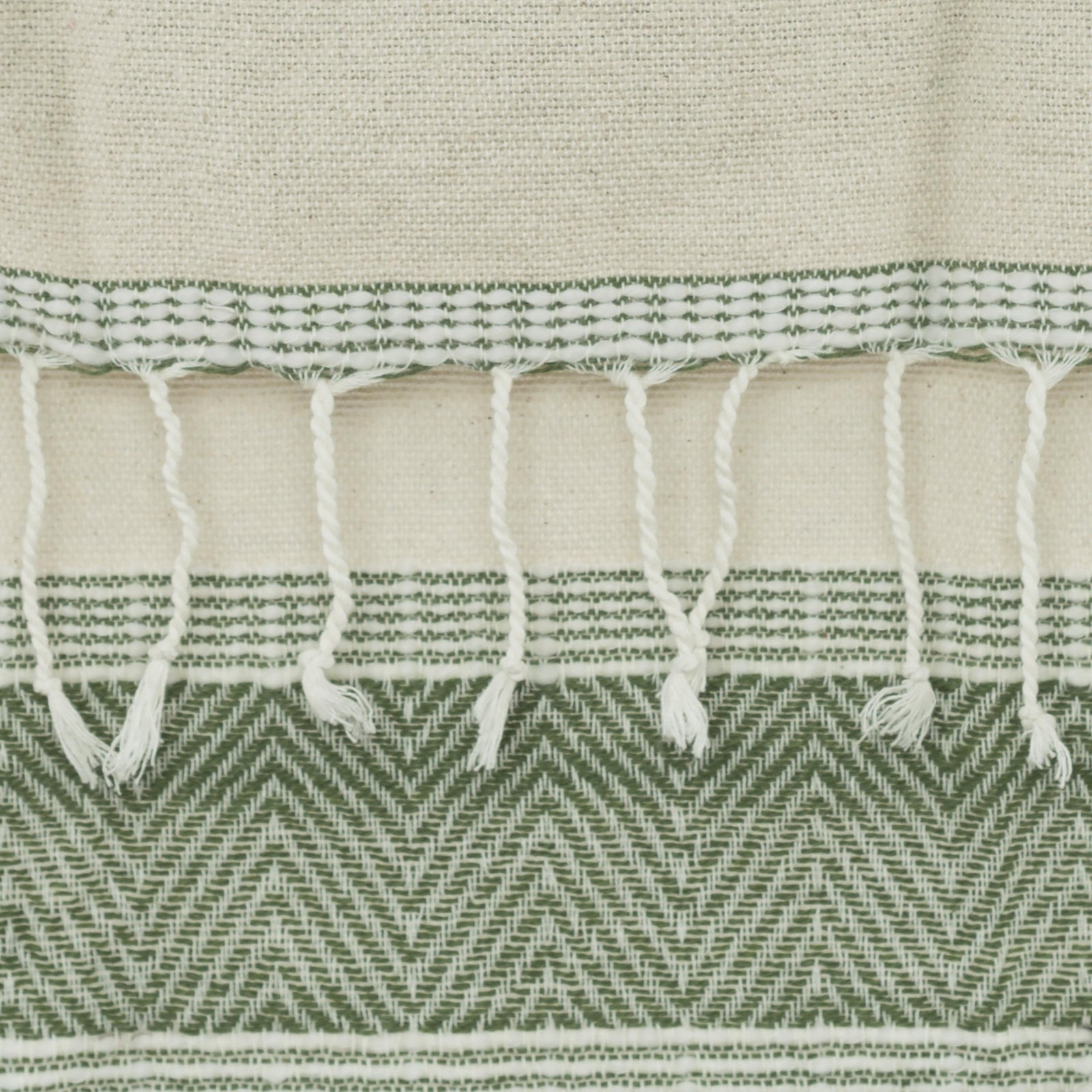 Hand loomed Stripe And Chevron 90% Cotton/10% Acrylic Throw - Pier 1