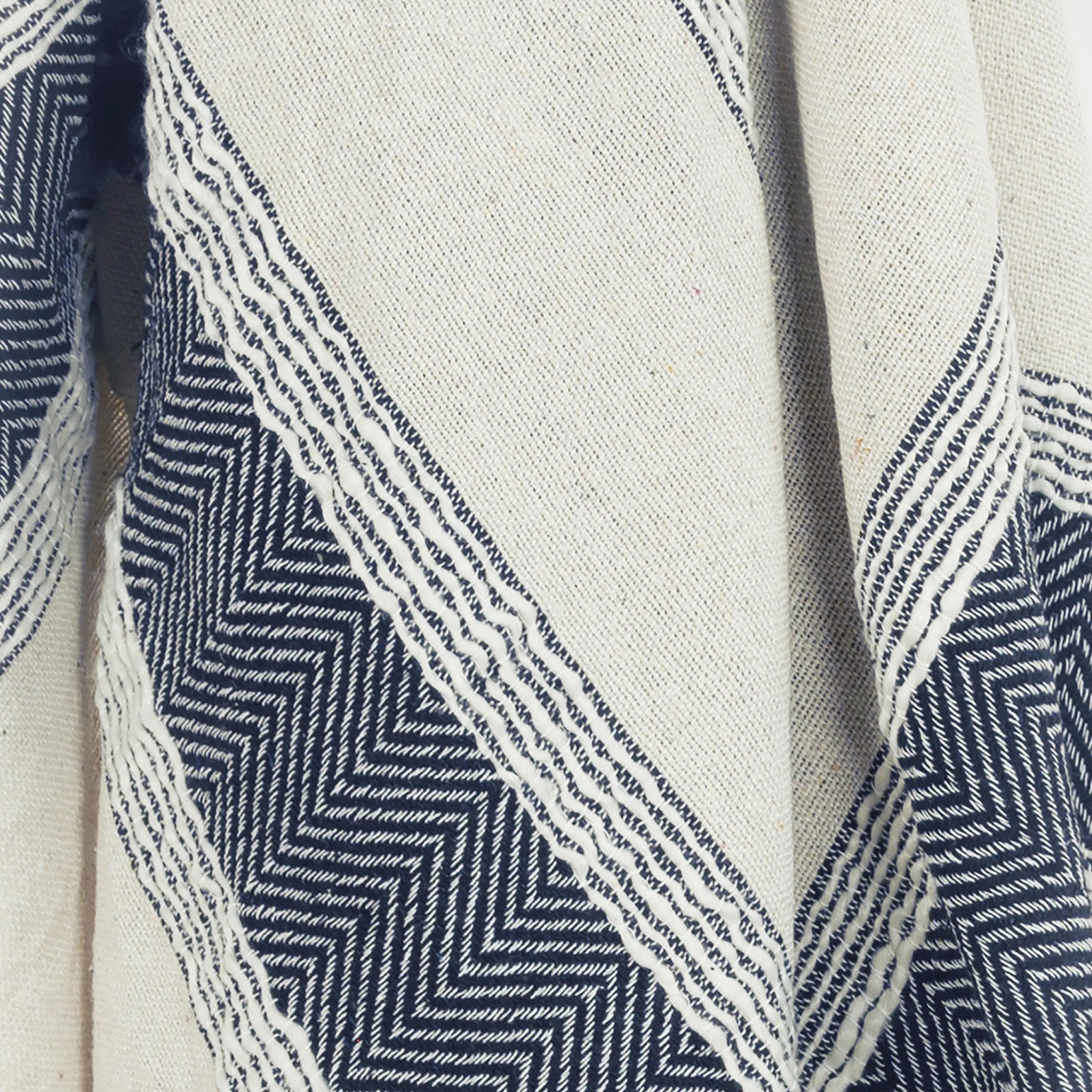 Hand loomed Stripe And Chevron 90% Cotton/10% Acrylic Throw - Pier 1