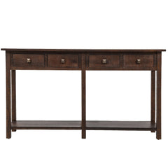 Hayden 59'' Rustic Console Table with 4 Drawers and Bottom Shelf - Pier 1
