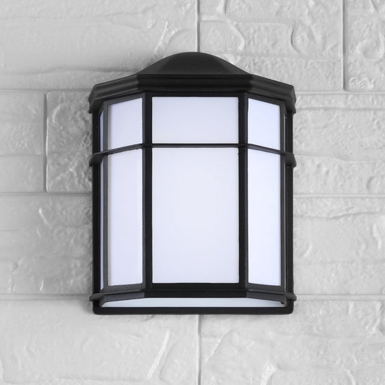 Henry-Outdoor-Frosted-Acrylic/Metal-Integrated-LED-Wall-Sconce-Wall-Sconce