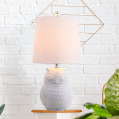 Hoot Ceramic Mini LED Table Lamp - Pier 1