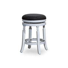 Hurdler Stool with Fabric Seat and Spindle Leg Design - Pier 1