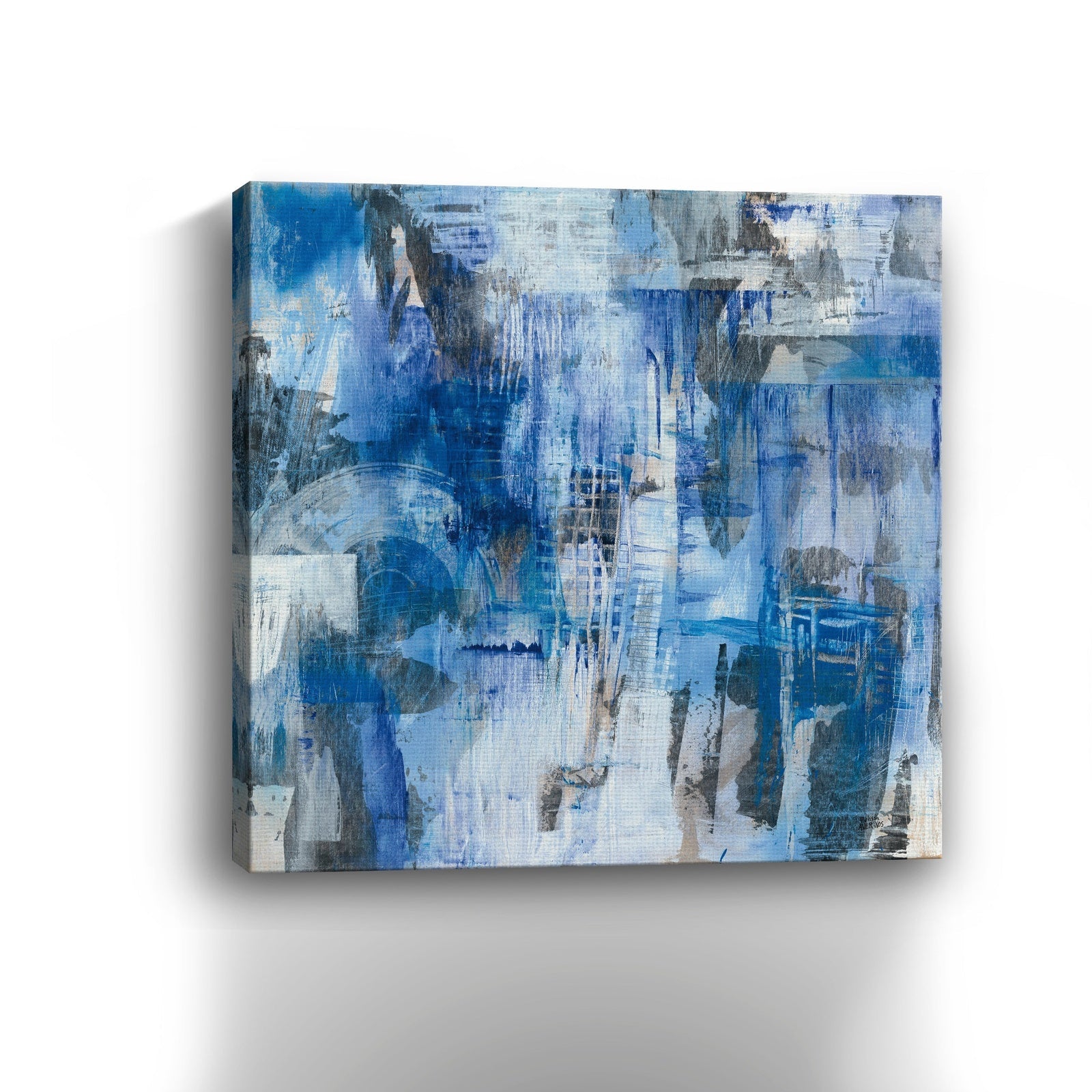 Industrial Blue Canvas Giclee - Pier 1