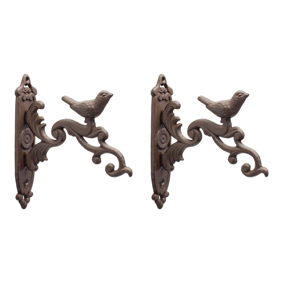 Iron-Bird-Hook,-Set-of-2-Decorative-Accessories