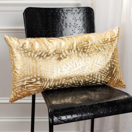 Knife Edge Printed Cotton Lines Pillow Cover - Decorative Pillows