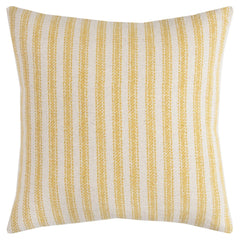 Knife Edge Printed Cotton Ticking Stripe Decorative Throw Pillow - Decorative Pillows
