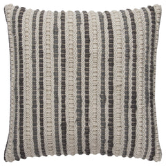Knife Edge Woven Stripe Pillow Cover - Decorative Pillows
