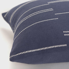 Knife Edged Cotton Broken Stripe Decorative Throw Pillow - Decorative Pillows