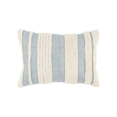 Knife Edged Cotton Stripe Decorative Throw Pillow - Decorative Pillows