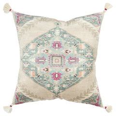 Knife Edged Medallion Pillow Cover - Decorative Pillows