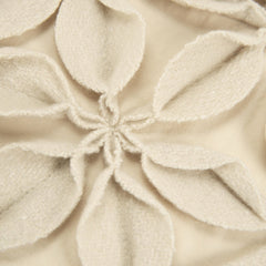 Knife Edged Solid Botanical Petals Decorative Throw Pillow - Decorative Pillows