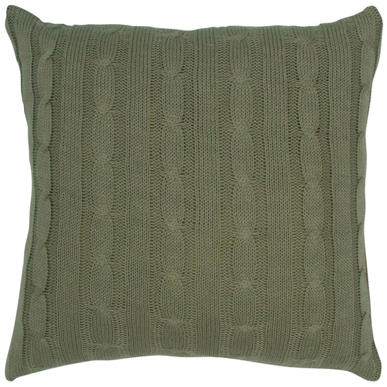 Knitted Cotton Cable Knit Decorative Throw Pillow - Decorative Pillows