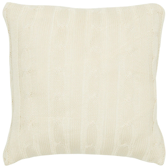Knitted Cotton Cable Knit Pillow Cover - Decorative Pillows