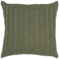 Knitted Cotton Cable Knit Pillow Cover - Decorative Pillows