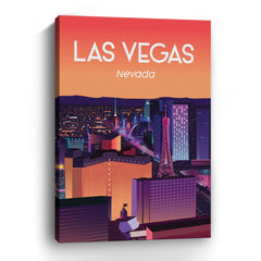 Las Vegas Canvas Giclee - Wall Art