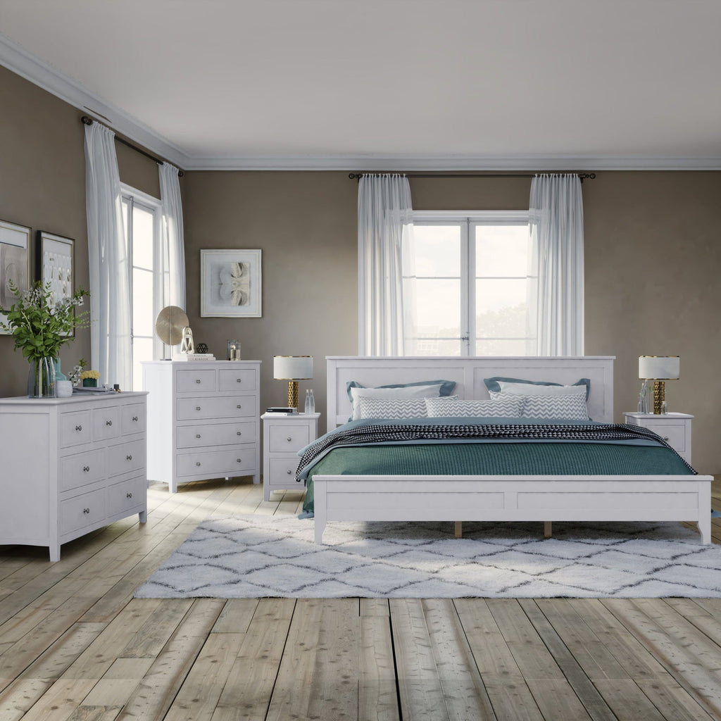 Lawson Solid Wood 5 Pieces Bedroom Set - Bedroom Sets