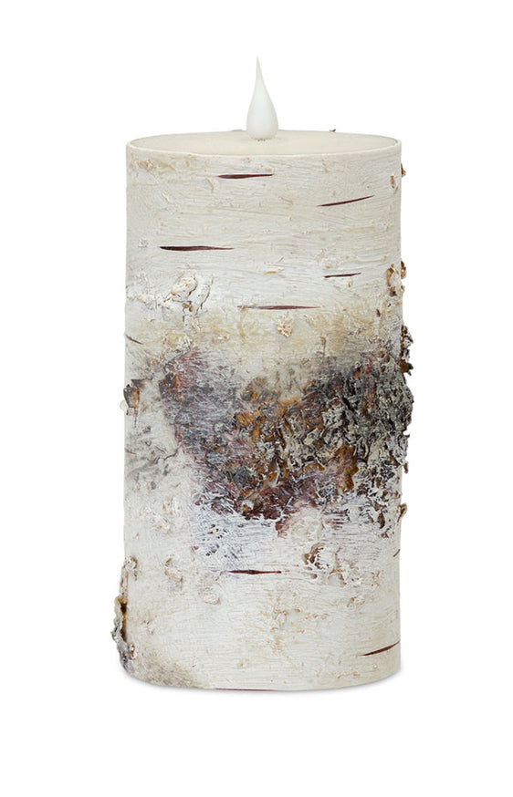 LED Birch Designer Candle with Remote 7"H - Candles and Accessories