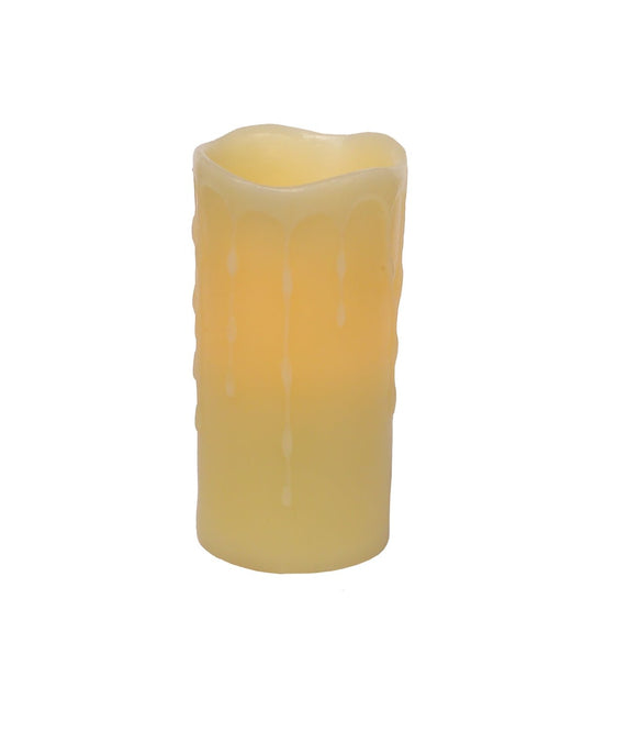 LED Dripping Wax Pillar Candles with Remote (Set of 4) - Candles and Accessories