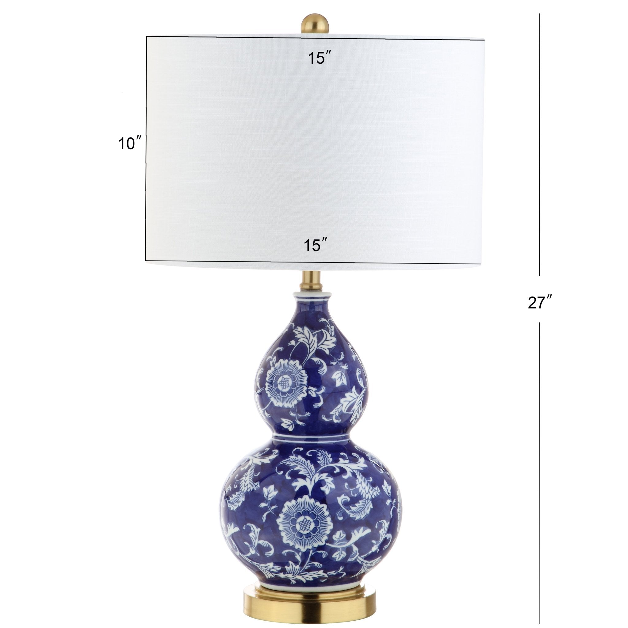 Lee Ceramic Chinoiserie LED Table Lamp - Table Lamps
