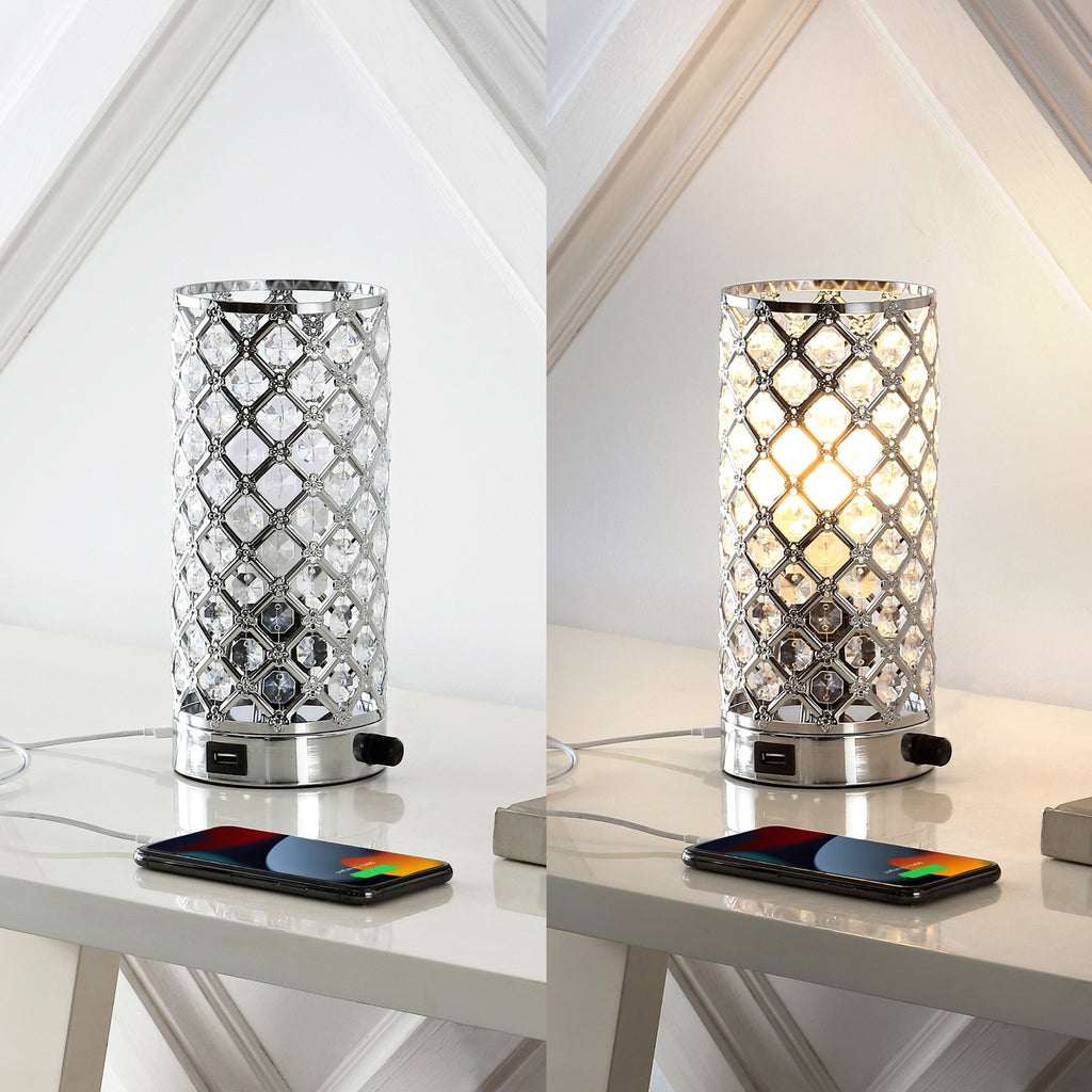 Lucie MidCentury Modern Iron/Acrylic - Table Lamps