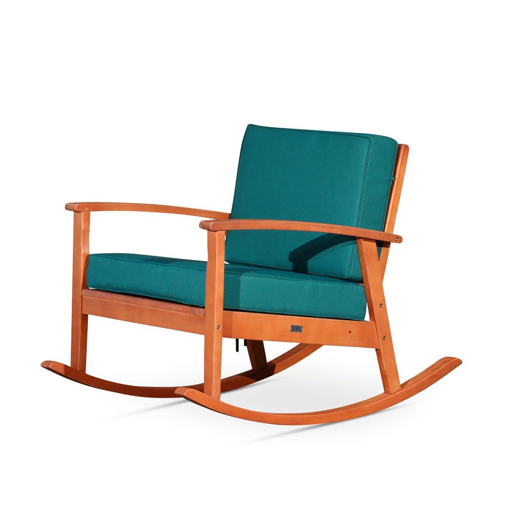 Luxor Outdoor Rocking Chair with Cushions - Outdoor Seating