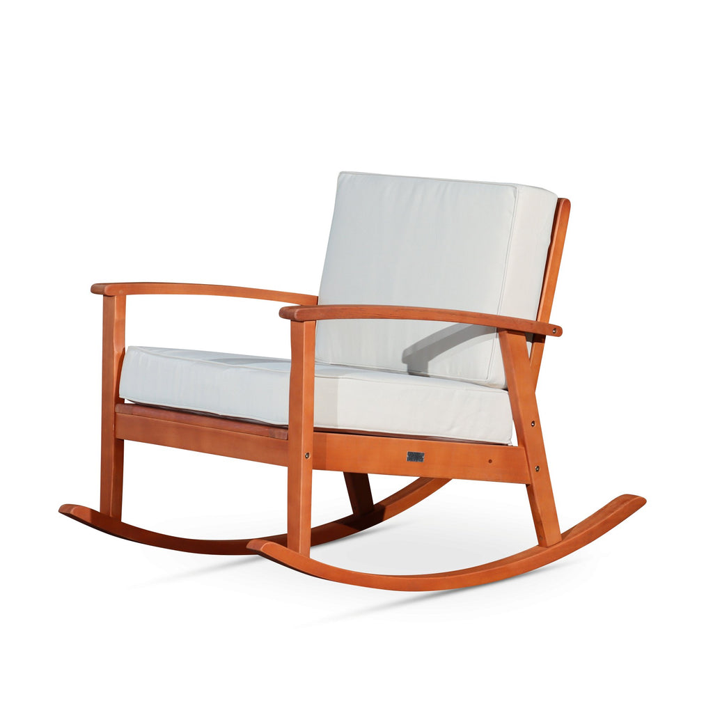 Luxor Outdoor Rocking Chair with Cushions - Outdoor Seating