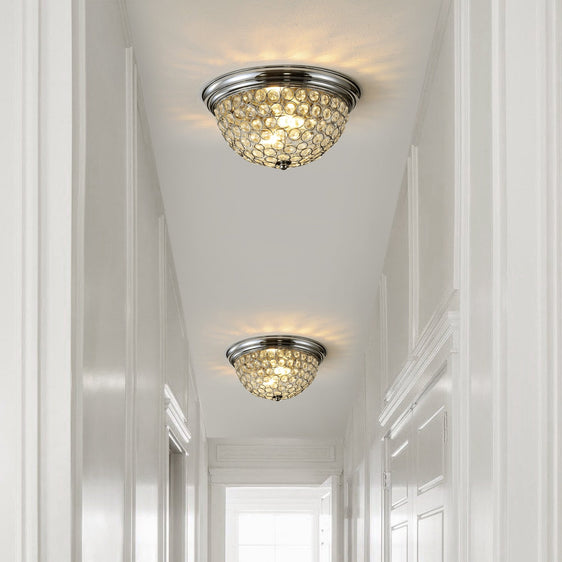 Malia Light Traditional Transitional Iron LED Flush Mount (set of 2) - Ceiling Lights
