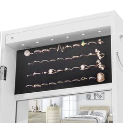 Mania Fashion Jewelry Storage Mirror Cabinet With LED Lights - Storage Cabinets