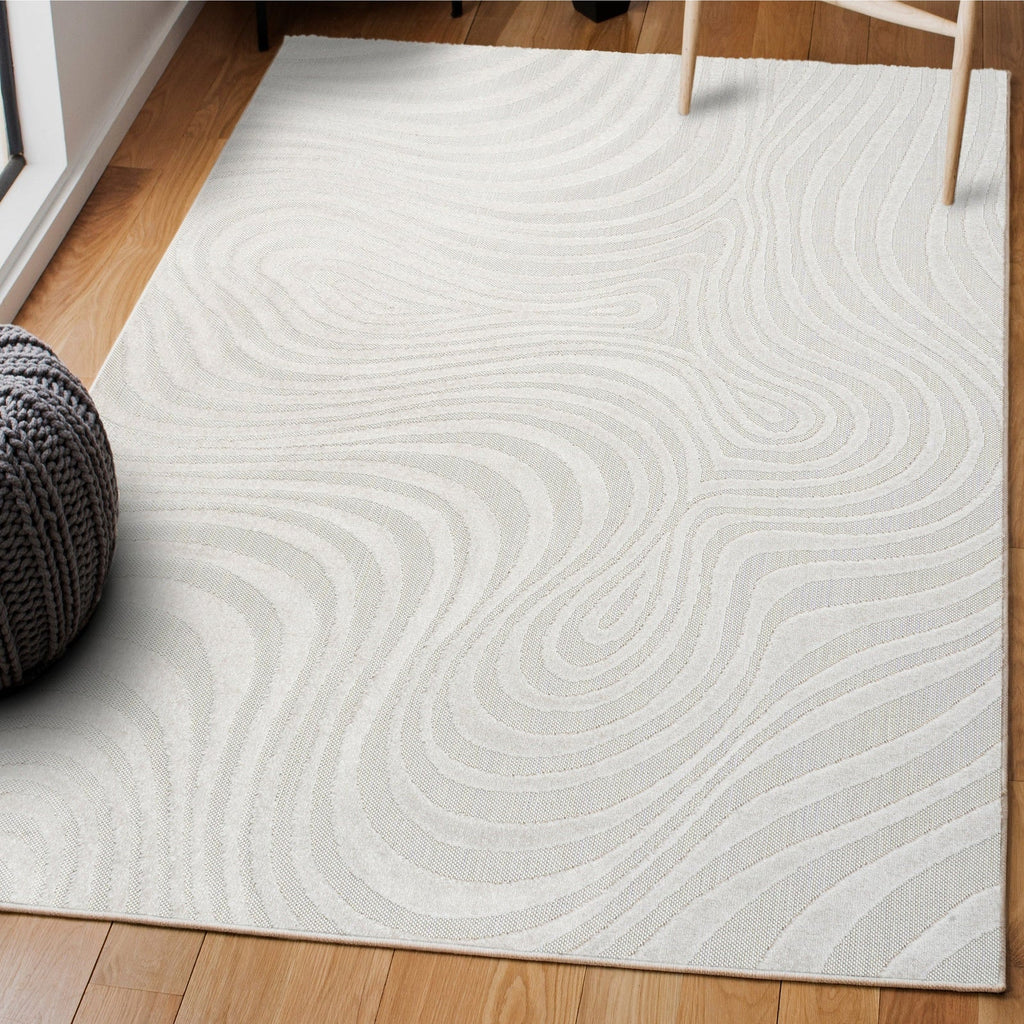 Maribo Abstract Groovy Striped Area Rug - Rugs