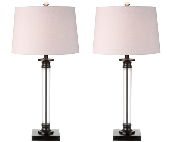 Mason Glass and Metal LED Table Lamp (Set of 2) - Table Lamps
