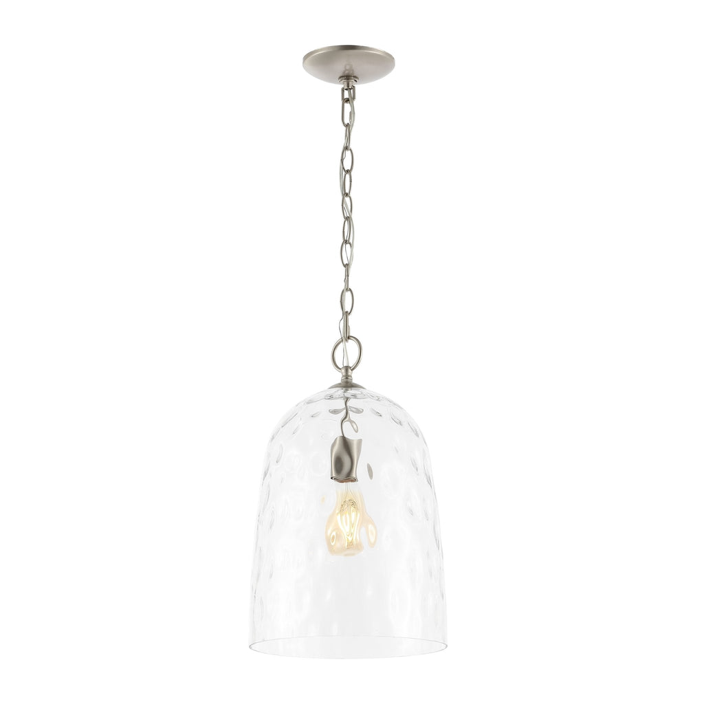 Matilda Light Industrial Designer Iron/Dimple Glass Dome LED Pendant - Pendant Lights
