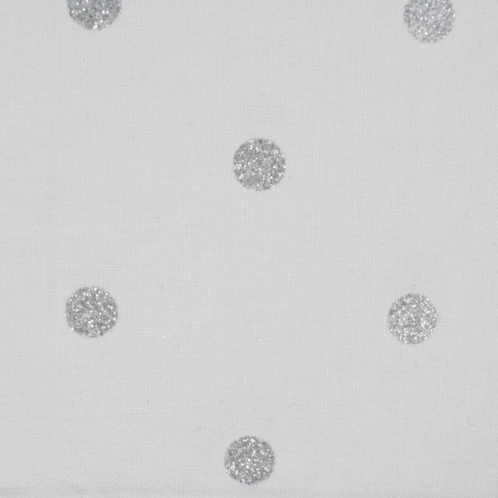 Metallic Silver & White Reversible Polka Dot Placemats, Set of 4 - Placemats