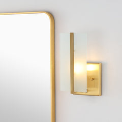 Mila Light Modern Coastal Iron/Glass LED Sconce - Wall Sconce