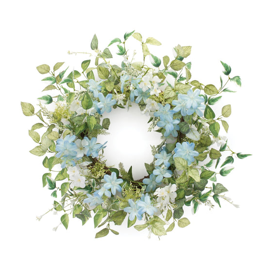 Mini Blossom Floral Wreath 23" - Wreaths