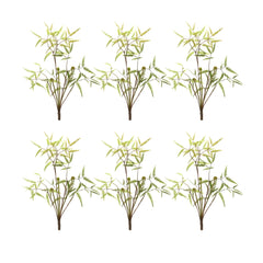 Mini-Fern-Foliage-Bush-with-Sprout-Accent,-Set-of-6-Decorative-Accessories