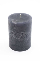 Mini Rustic Pillar Candle (Set of 4) - Candles