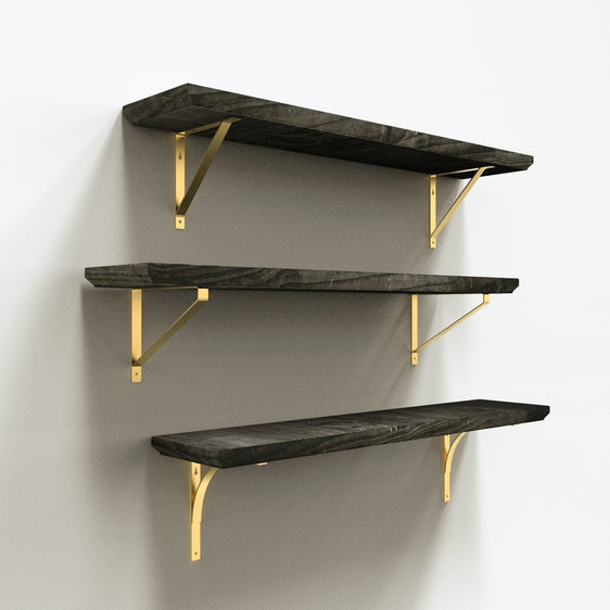 Mix and Match Wall Shelf 36in Wood Black - Black - Shelves