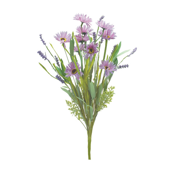 Mixed-Purple-Daisy-Bush,-Set-of-6-Faux-Florals