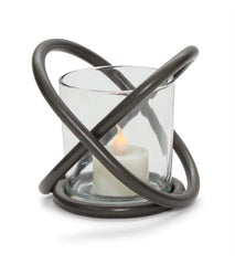 Modern Metal Votive Holder with Glass Insert (Set of 2) - Candles and Accessories