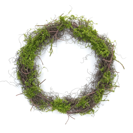 Moss Leaf Twig Wreath, Set of 4 - Wreaths