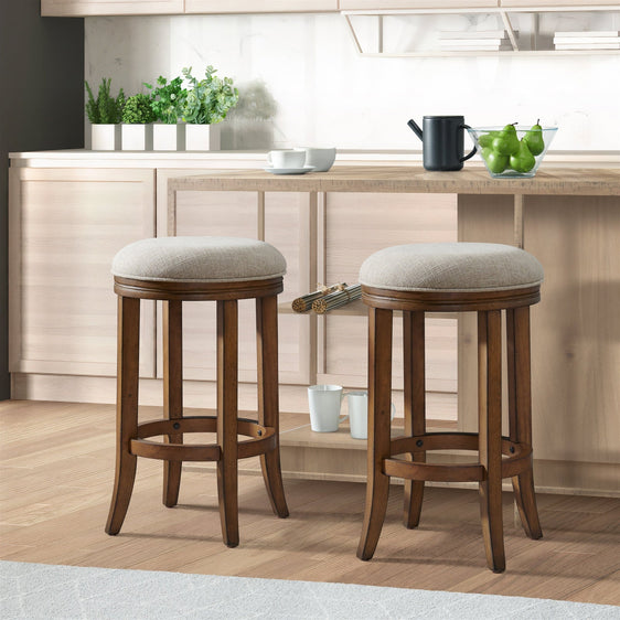 Natick Counter Height Stool, Brown, Set of 2 - Counter Stool