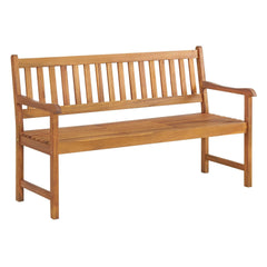 Natural Oil Fini Bristol Two Seat Bench with Pop Up Table - Outdoor Seating