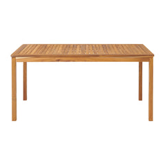 Natural Okemo Acacia Wood Outdoor Dining Table - Outdoor Dining