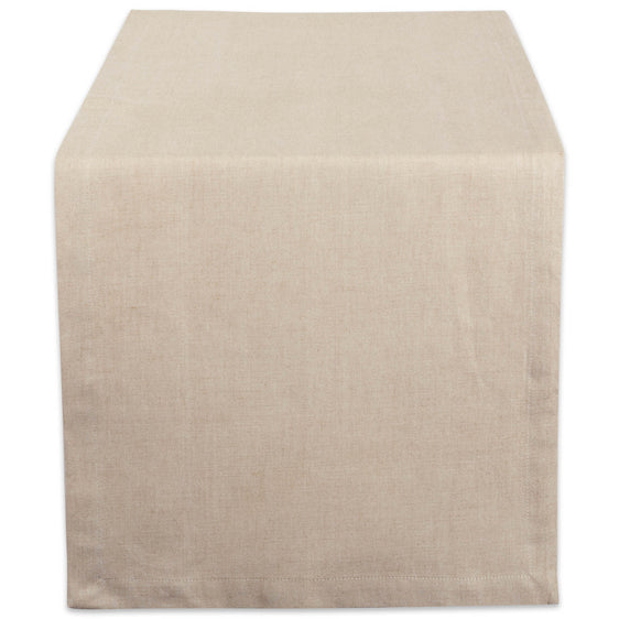 Natural Solid Chambray Table Runner 14x108 - Table Runners
