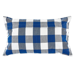 Navy/off White LumbarPillow Covers 12x20, Set of 4 - Pillow Covers